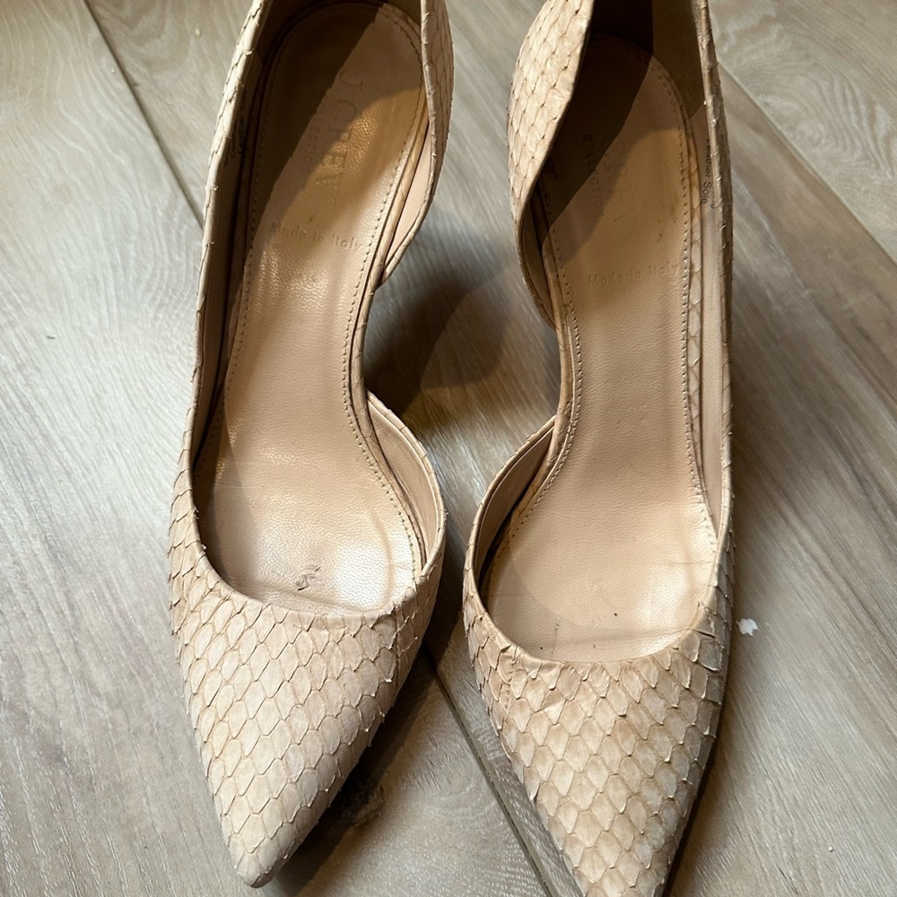 JCrew beige heels